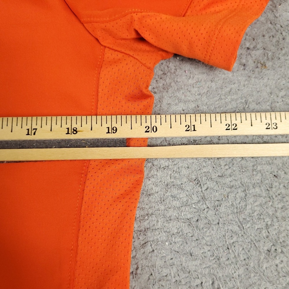 Adidas Polo Shirt Womens Size LT Orange Casual Golf Ladies Short Sleeve - Picture 5 of 6